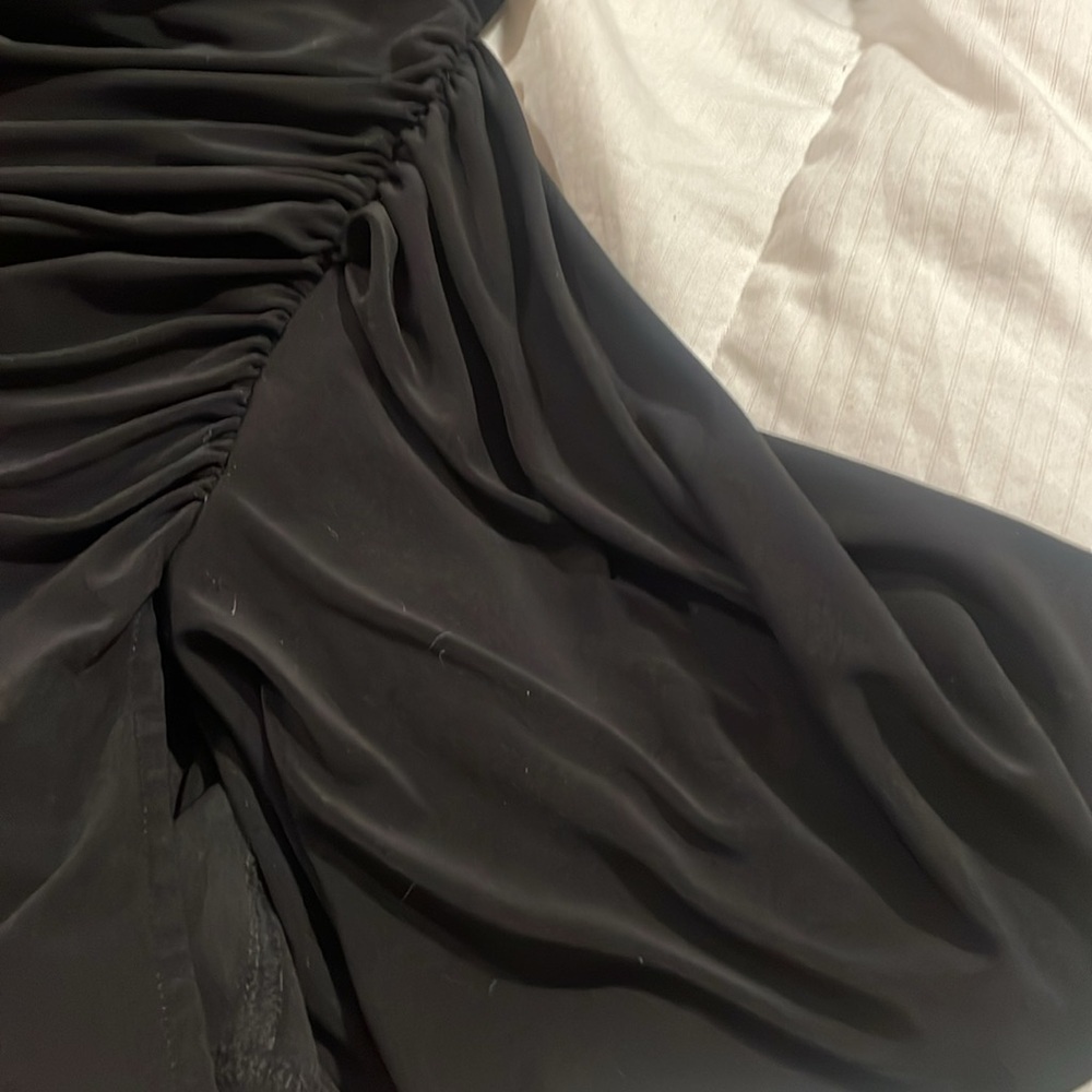 Cato black blouse size 18/20 cute ruching and a side ruffle. X23 - Picture 3 of 3